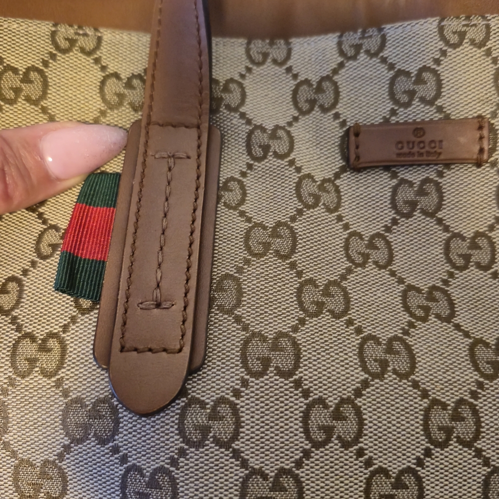 Gucci Monogram Canvas Tote Bag - Picture 15 of 16